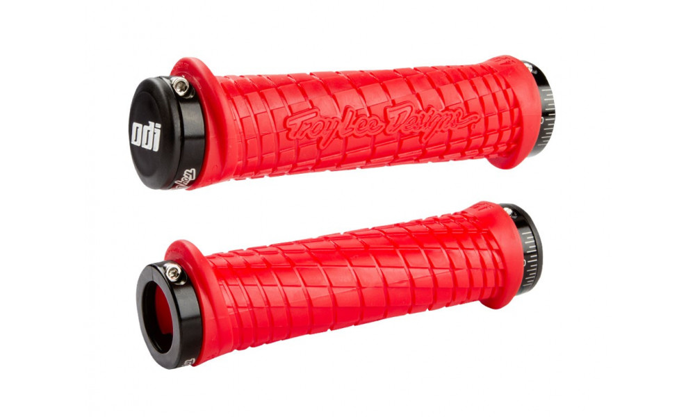 Ручки руля ODI Troy Lee Designs Signature MTB Lock-On Red/Black 