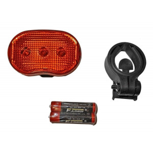Rear lamp Azimut Oval 3LED with batteries