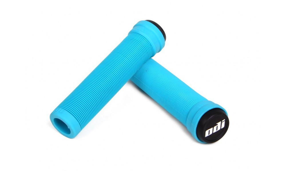 Ручки руля ODI Soft Longneck BMX Flangless 143mm Aqua - 2