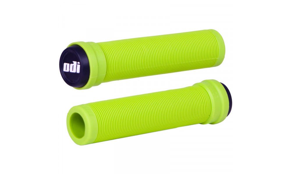 Grips ODI Soft Longneck BMX Flangless 143mm Chartreuse - 1