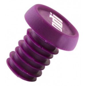 Handlebar end plug ODI BMX 2-Color Push-In Purple