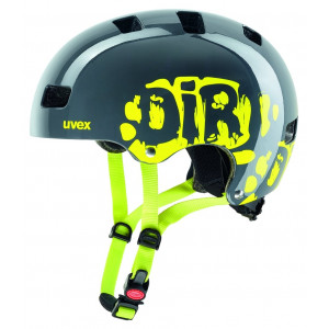 Helmet Uvex Kid 3 dirtbike gray-lime-51-55CM