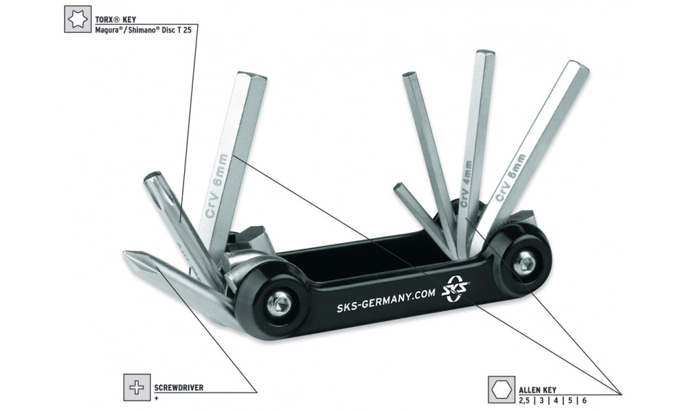 Tool set SKS Tom 7in1 Multitool foldable - 6