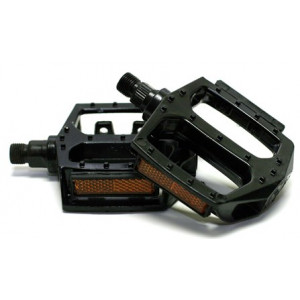 Pedals Azimut BMX Platform Alu 9/16" w/bearings and reflectors black (1014)