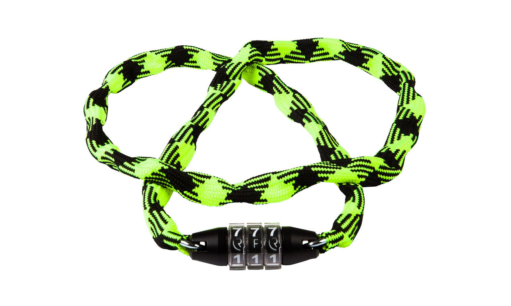 Замок RFR CMPT chain combination 1200mm neon yellow?n?black 