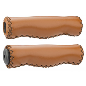 Ручки руля Azimut Leather Trekking 130mm brown (1015)