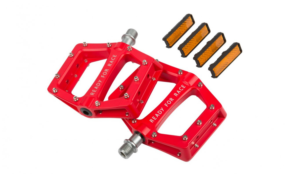 Pedals RFR Flat RACE Alu red - 4