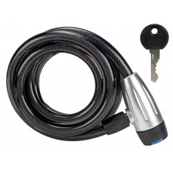Lock Azimut Spiral cable Silver 12x1800mm