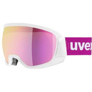 Skiing glasses Uvex Contest FM white mat / pink