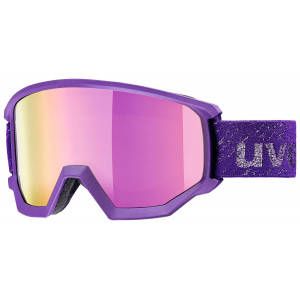 Skiing glasses Uvex Athletic FM deep-violet mat