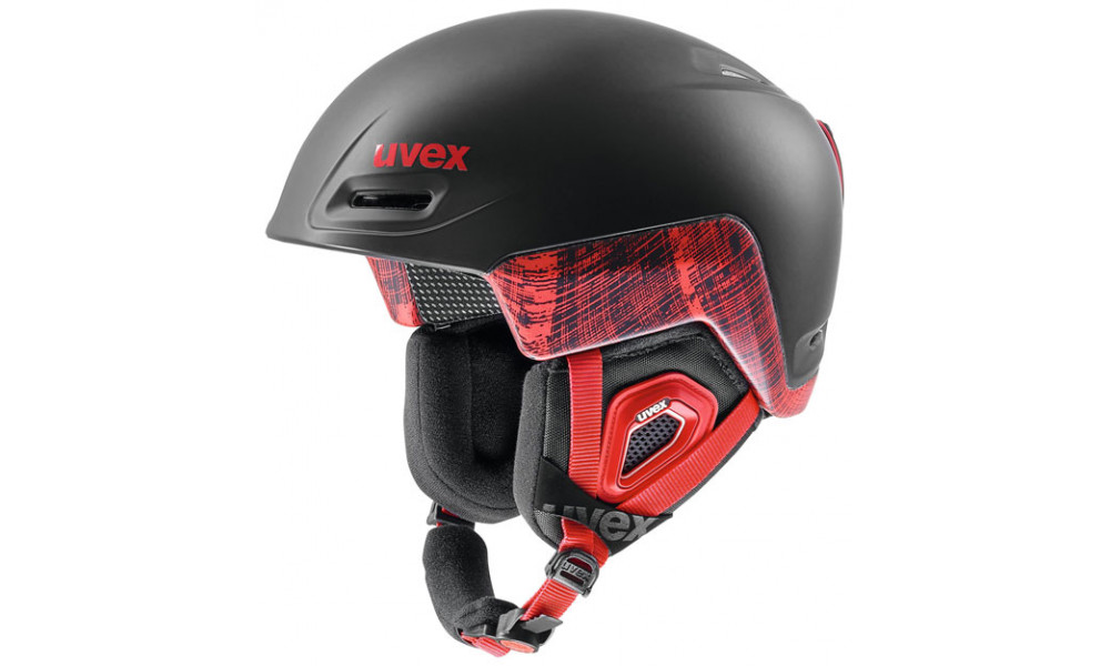 Skiing helmet Uvex Jimm octo+ black-red mat 