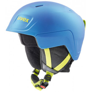 Skiing helmet Uvex Manic Pro blue-lime mat