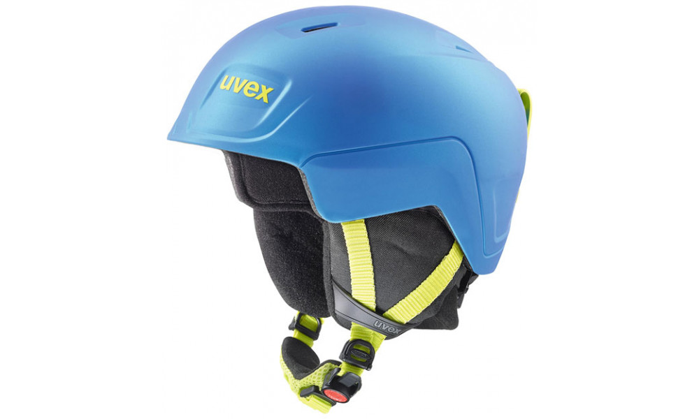 Skiing helmet Uvex Manic Pro blue-lime mat 