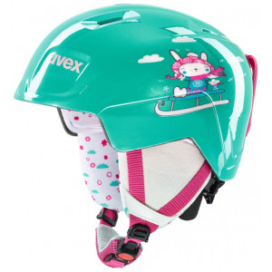 Skiing helmet Uvex Manic mint snow bunny