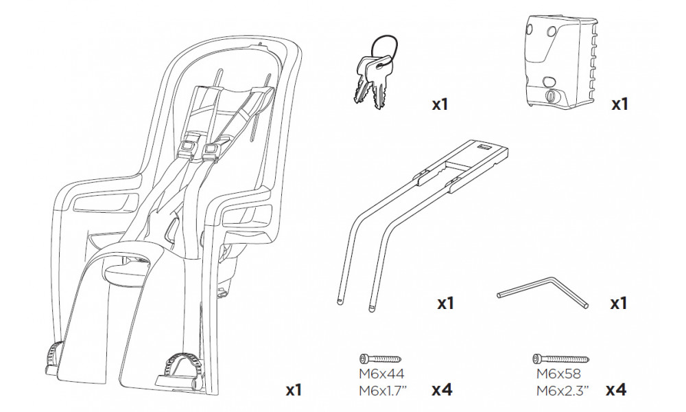 Baby seat Thule RideAlong frame dark grey - 5