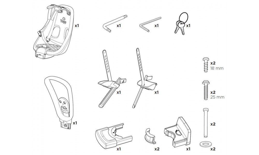 Baby seat Thule Yepp Nexxt Mini front white - 7