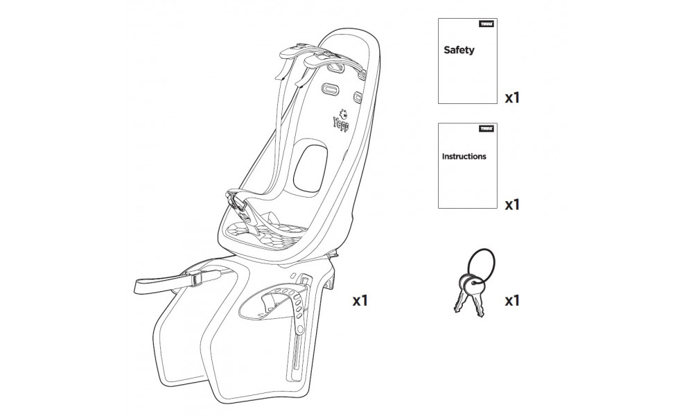 Baby seat Thule Yepp Nexxt Maxi carrier grey - 7