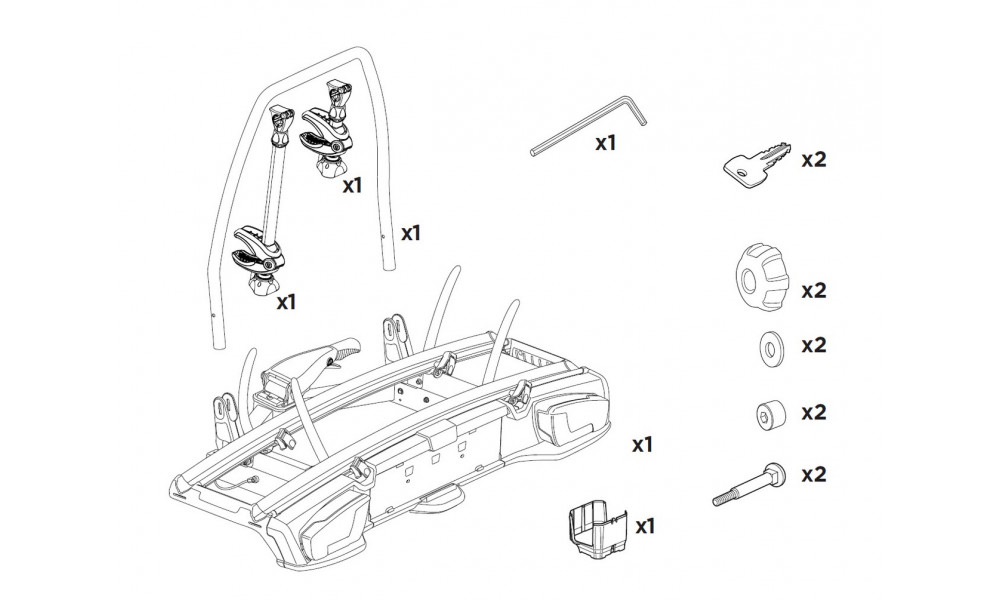 Крепления для велосипедов Thule VeloSpace XT 938 2 вел. (13pin) - 12