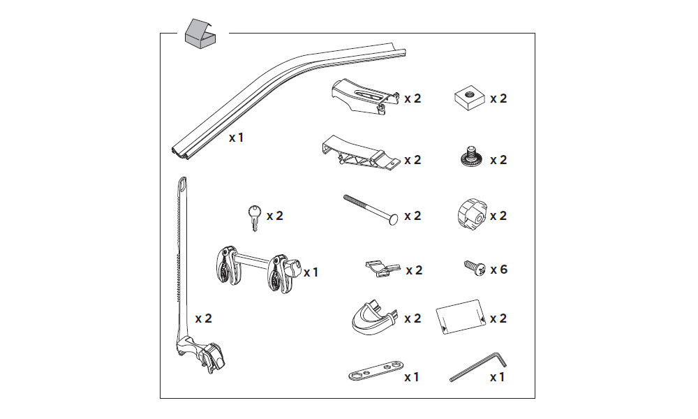 Adapter for 4th bike for Thule VeloCompact - 4