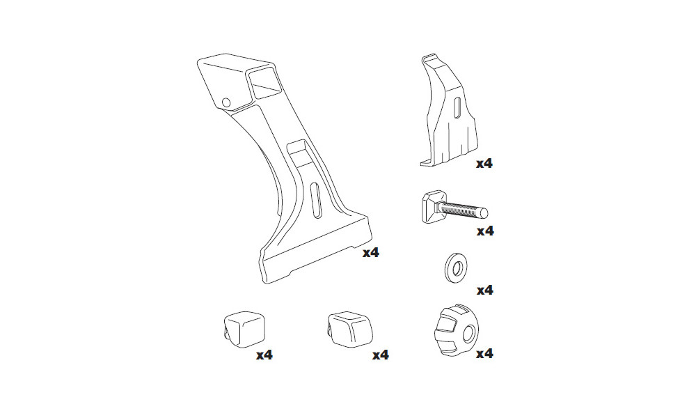 Ножки для упоров Thule Raingutter 952 - 3