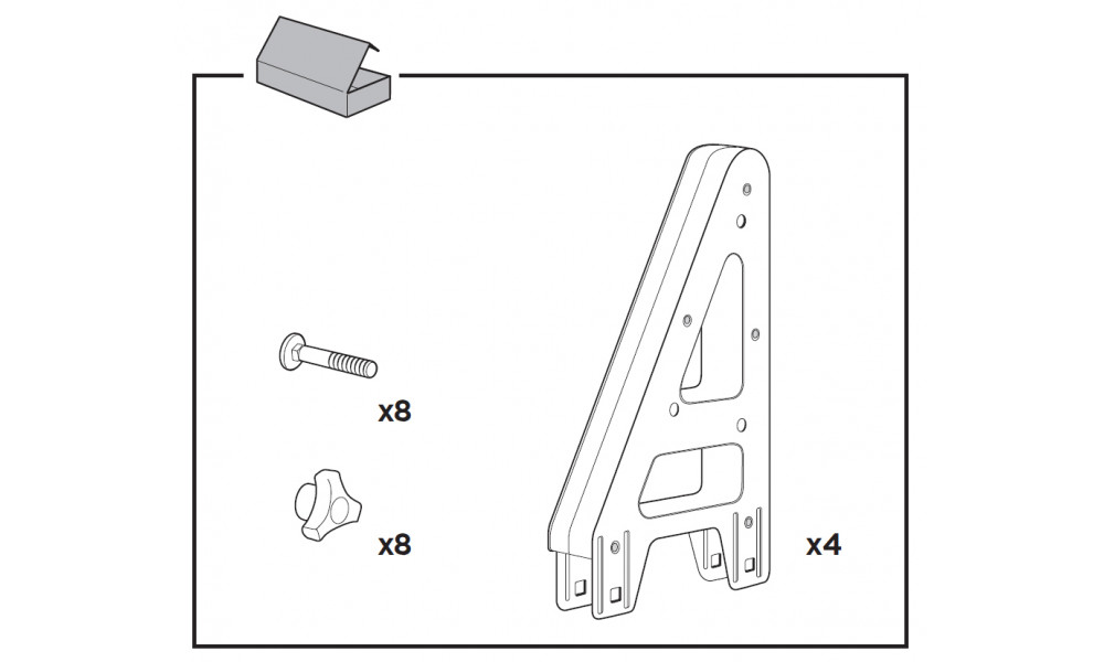 Грузовой упор Thule 250mm (4 шт.) - 3