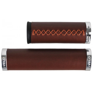 Grips VELO ProX VLG-851-2AD3 129/92mm Lock-on eco-leather brown