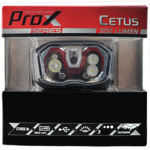 Ļåšåäķ’’ ėąģļą ProX Cetus No-Touch CREE XP-E 300Lm USB (headlamp)