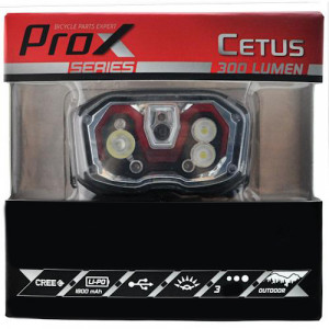 Передняя лампа ProX Cetus No-Touch CREE XP-E 300Lm USB (headlamp)