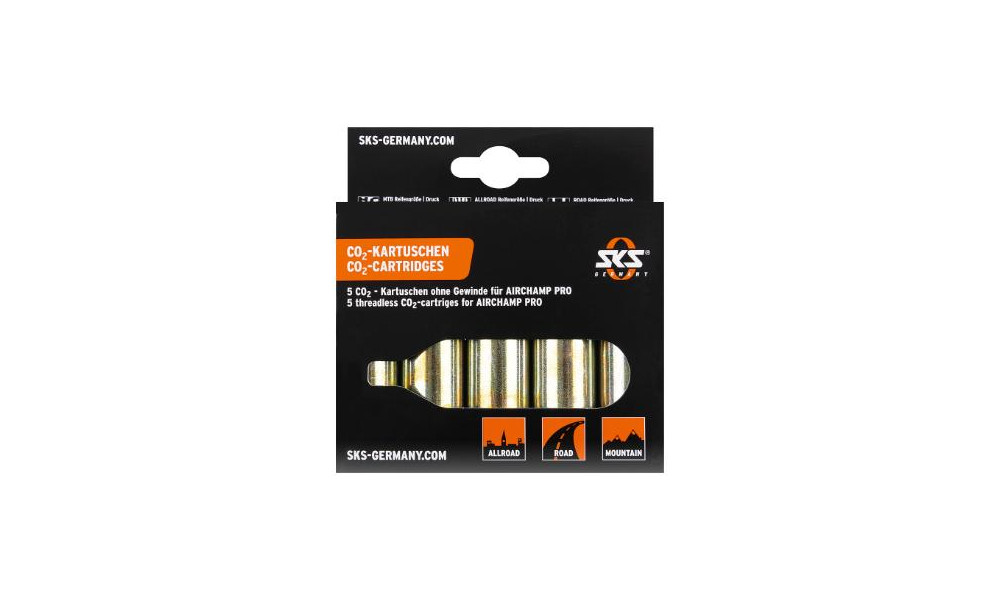 Баллончик CO2 SKS for pump Airchamp (5x16g) 