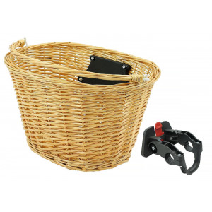 Basket front Azimut Wicker Bracket Natural 38x29x22cm