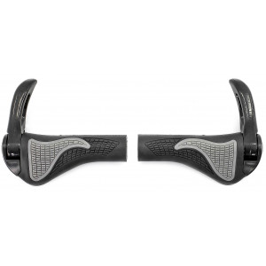 Grips Azimut Ergo + Bar-Ends adjustable Alu 140mm black-grey