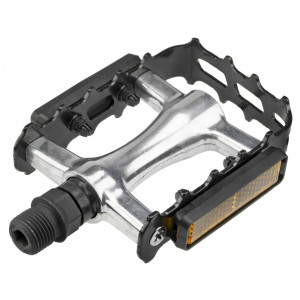 Pedals Azimut MTB Alu/steel Antislip with ZU bearings and reflectros (1012)