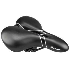 Saddle Azimut Comfort Full Cut 265x200mm black-silver (1029)