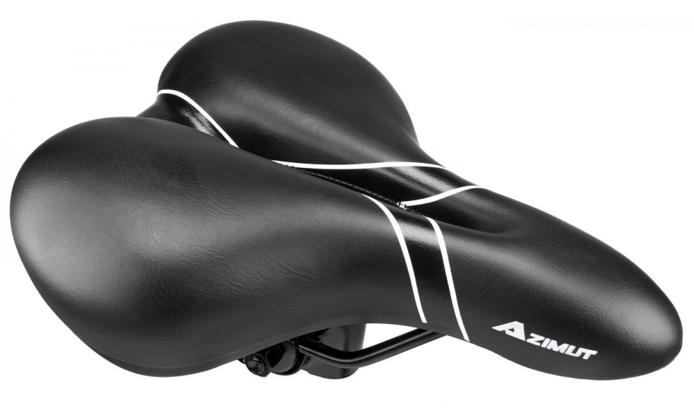 Saddle Azimut Comfort Full Cut 265x200mm black-silver (1029) - 1