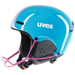 Лыжный шлем Uvex hlmt 5 jun race cyan-pink