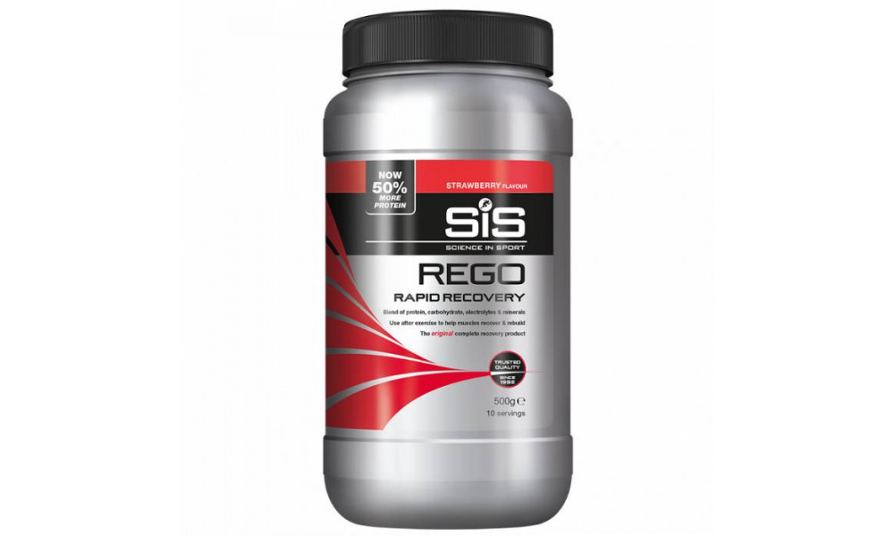 Sports nutrition powder SiS Rego Rapid Recovery Strawberry 500g 