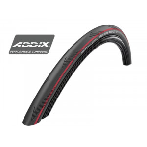 Шина 28" Schwalbe One Tube Type HS 464A, Perf Fold. 25-622 / 700x25C Addix Red Strips