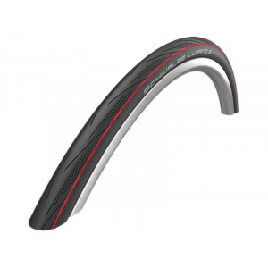 Tire 28" Schwalbe Lugano II HS 471, Active Fold. 25-622 / 700x25C Red Stripes