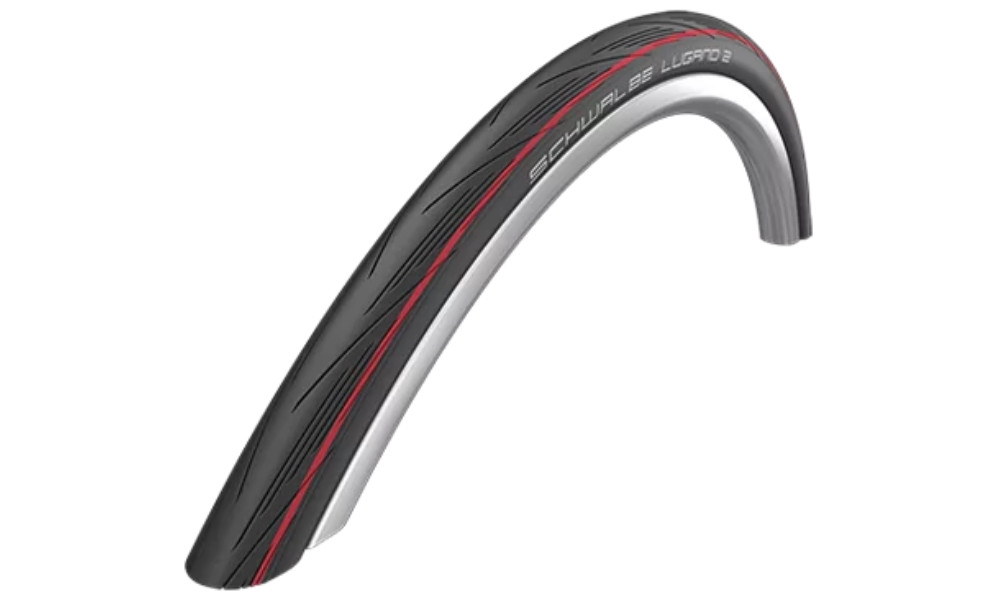 Шина 28" Schwalbe Lugano II HS 471, Active Fold. 25-622 / 700x25C Red Stripes 