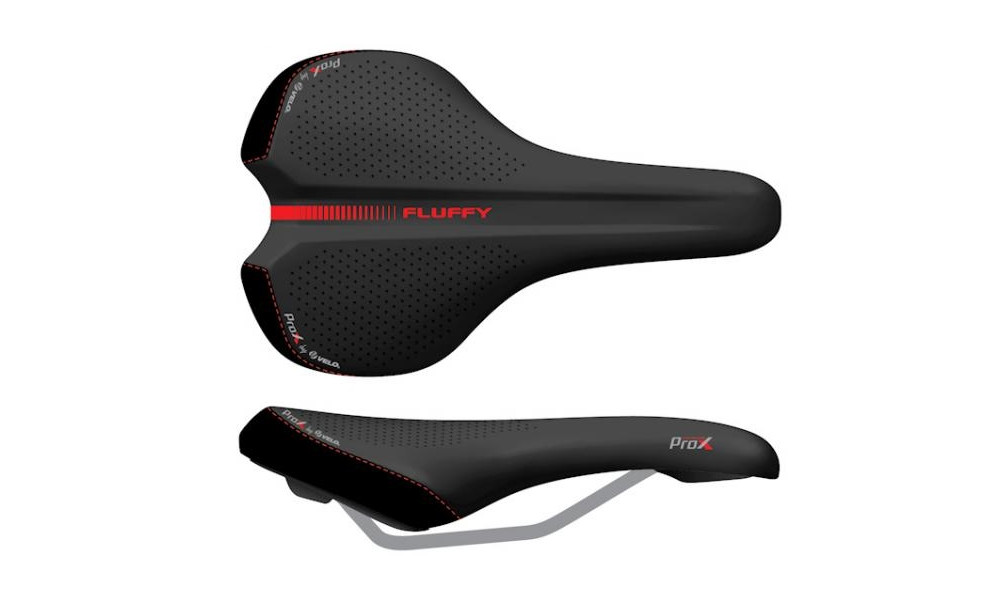 Saddle Velo ProX VL-3517 Fluffy red - 1