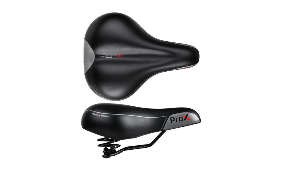 Saddle Velo ProX VL-6104S Springs D2 Zone Cut Memory Foam - 1