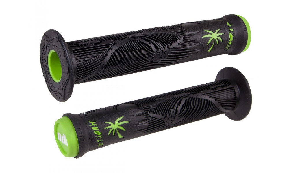 Grips ODI Hucker Signature 160mm w/Flange Black/Green 