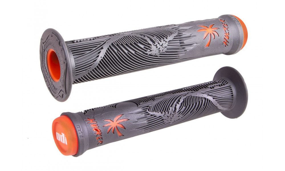 Grips ODI Hucker Signature 160mm w/Flange Graphite/Orange 