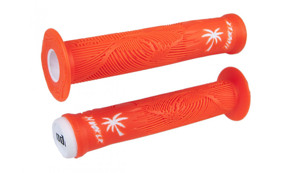 Grips ODI Hucker Signature 160mm w/Flange Orange/White 