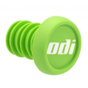 Handlebar end plug ODI BMX 2-Color Push-In Green