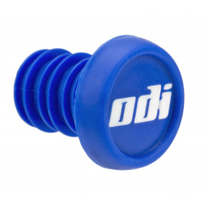 Handlebar end plug ODI BMX 2-Color Push-In Blue