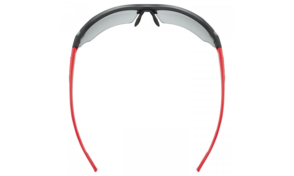 Glasses Uvex Sportstyle 802 variomatic black red white / smoke - 1