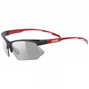 Очки Uvex Sportstyle 802 variomatic black red white / smoke