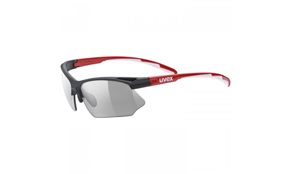 Очки Uvex Sportstyle 802 variomatic black red white / smoke - 5