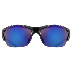 Glasses Uvex blaze III black blue / mirror blue